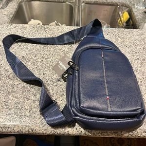NWT WestEnd Navy Shoulder Satchel.